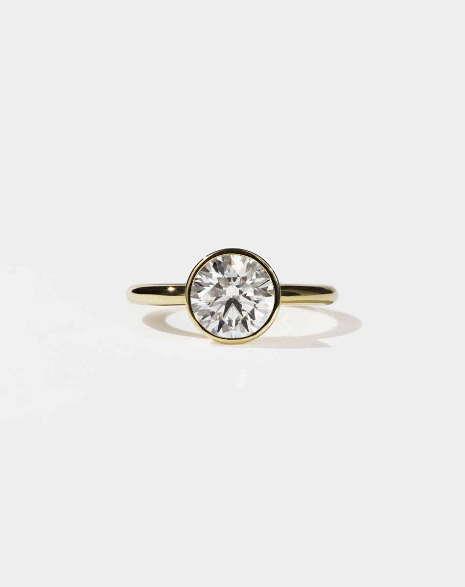 Gia Engagement Ring 2ct | 9ct Yellow Gold