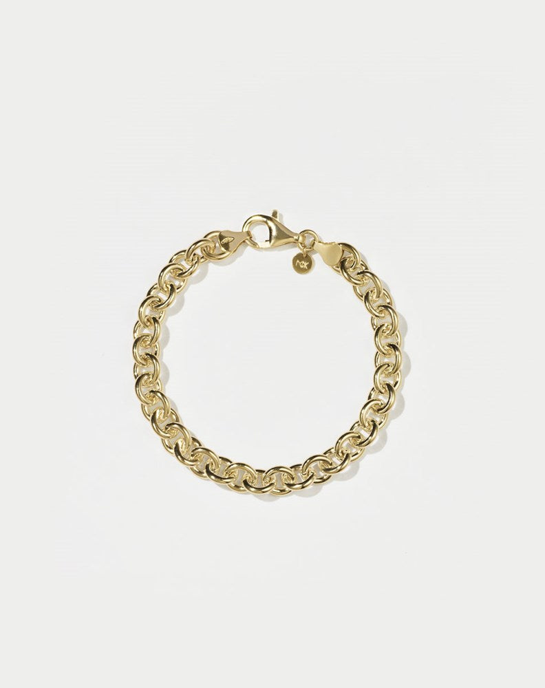 Heavy Cable Bracelet | 23k Gold Plated