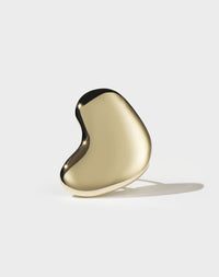 Lava Heart Ring | 23k Gold Plated