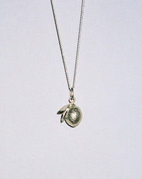 Lemon Charm Necklace | Sterling Silver