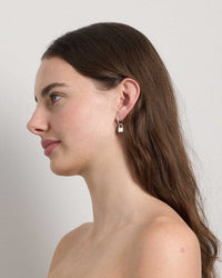 Locked Charm Earrings | Sterling Silver