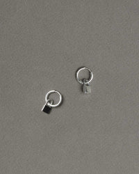 Locked Charm Earrings | Sterling Silver