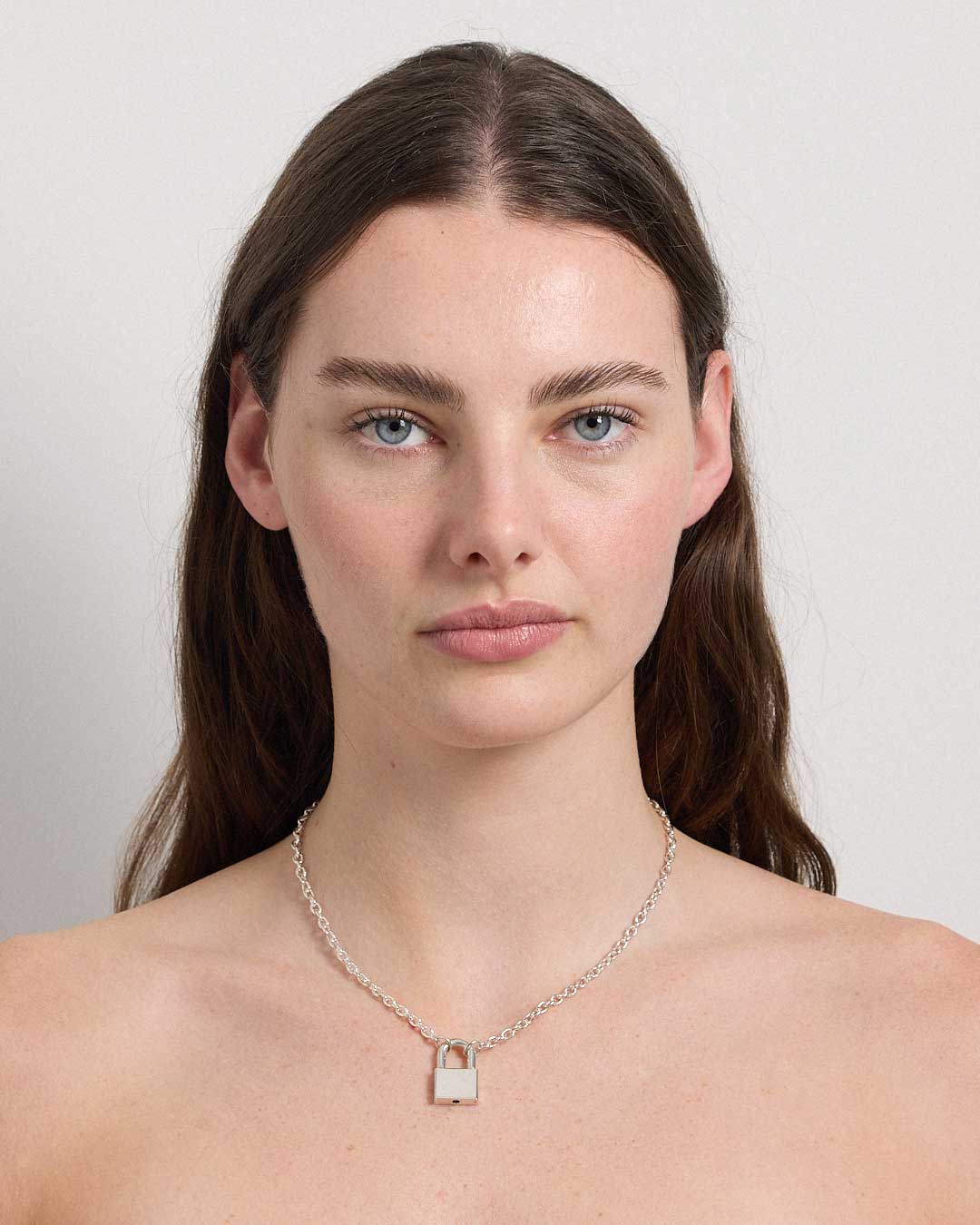 Locked Necklace Large | Sterling Silver