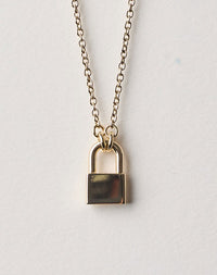 Locked Necklace Medium | 23k Gold Plated