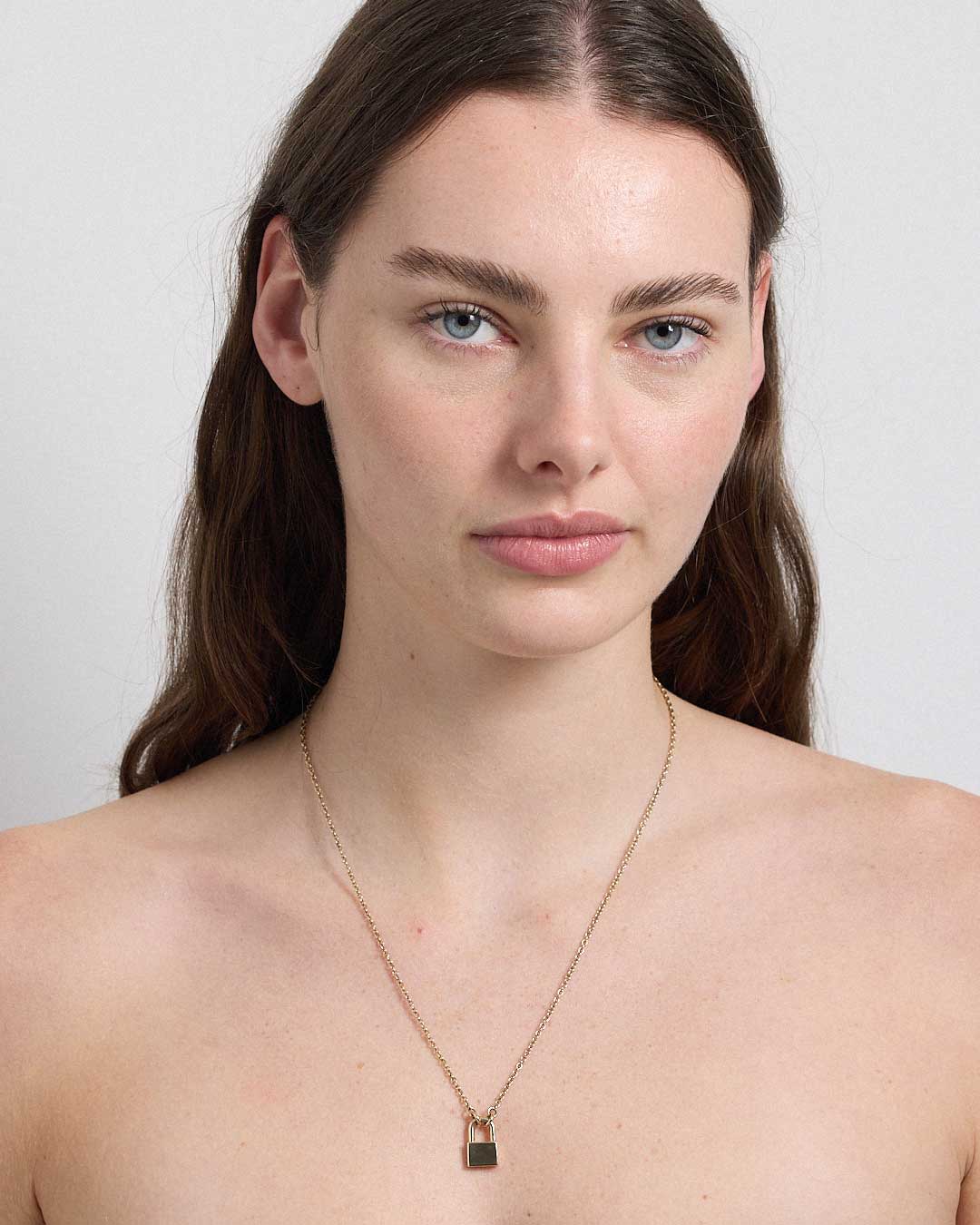 Locked Necklace Medium | 23k Gold Plated