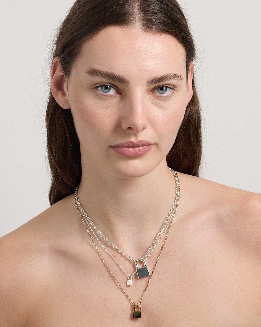 Locked Necklace Medium | Sterling Silver