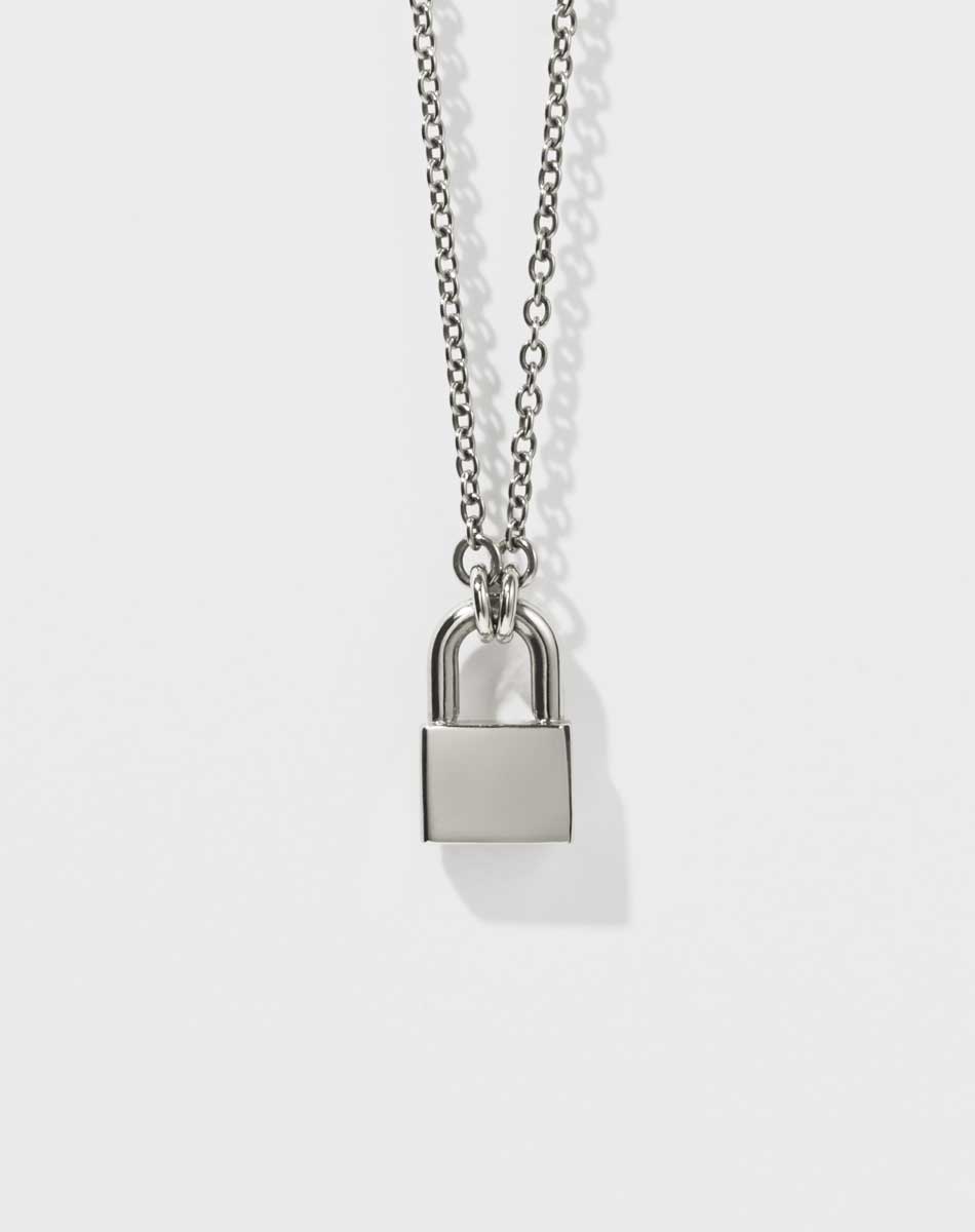 Locked Necklace Medium | Sterling Silver