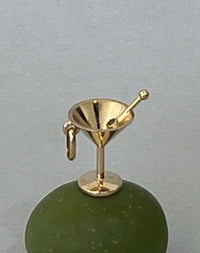 Martini Charm Set | 23kt Gold Plated