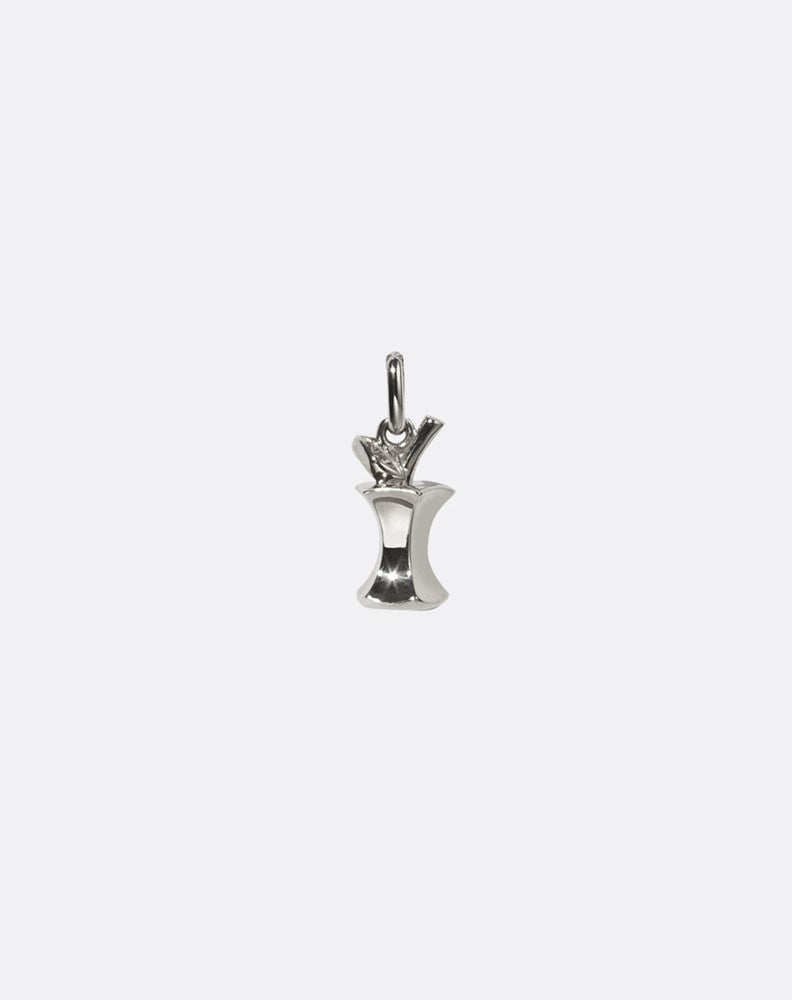 Apple Core Charm | Sterling Silver