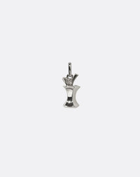 Apple Core Charm | Sterling Silver