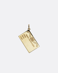 Birth Certificate Charm | 23kt Gold Plated