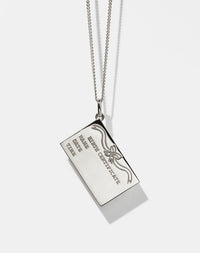 Birth Certificate Charm Necklace | Sterling Silver