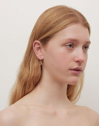 Cherry Signature Hoops | 23kt Gold Plated over Sterling Silver