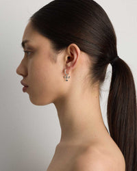 Candelabra Charm Earrings Squashed | Sterling Silver