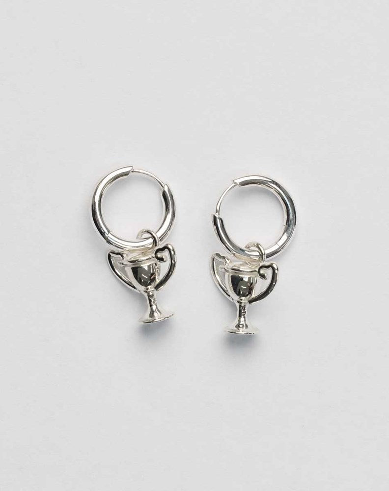 Trophy Charm Earrings | Sterling Silver