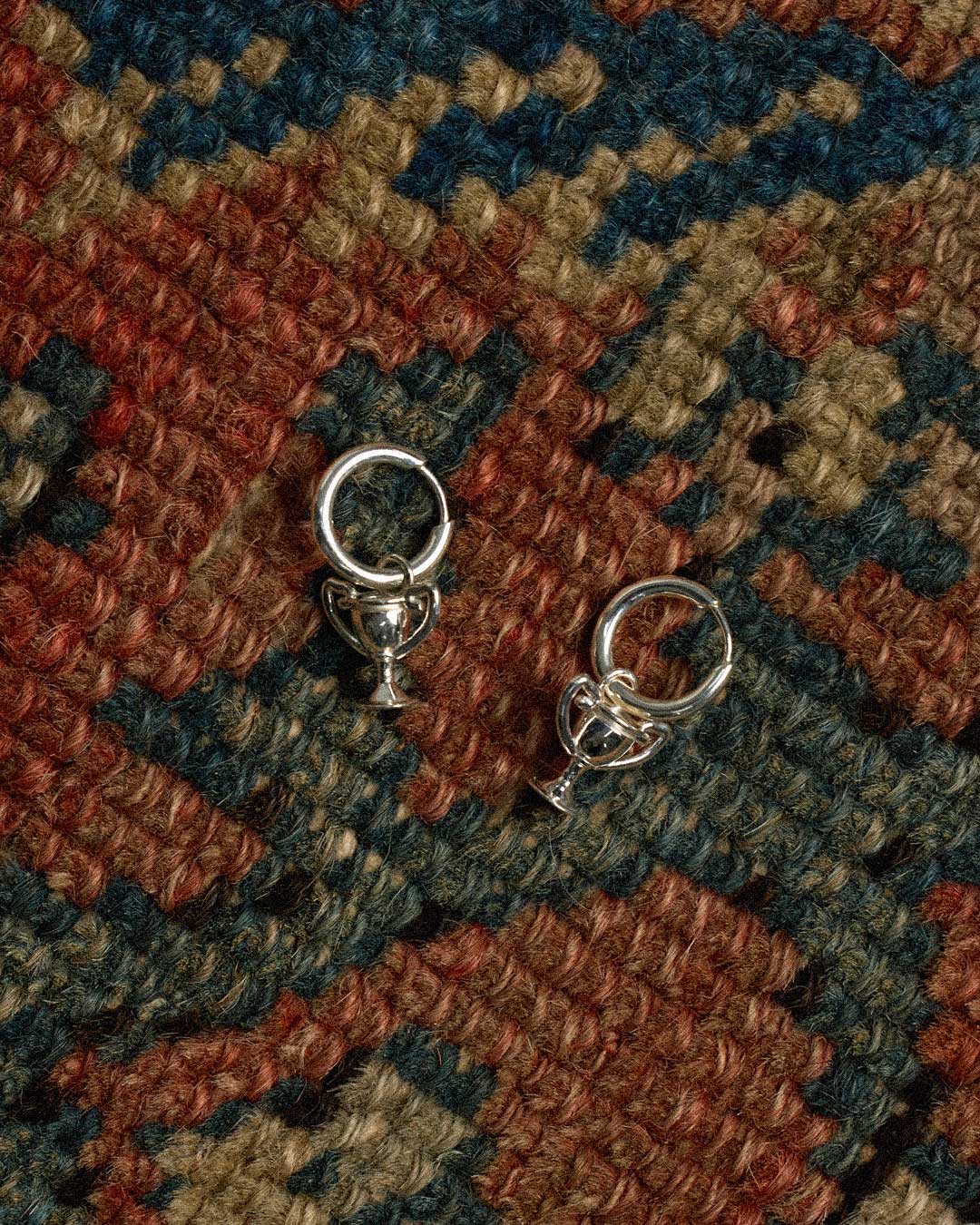 Trophy Charm Earrings | Sterling Silver