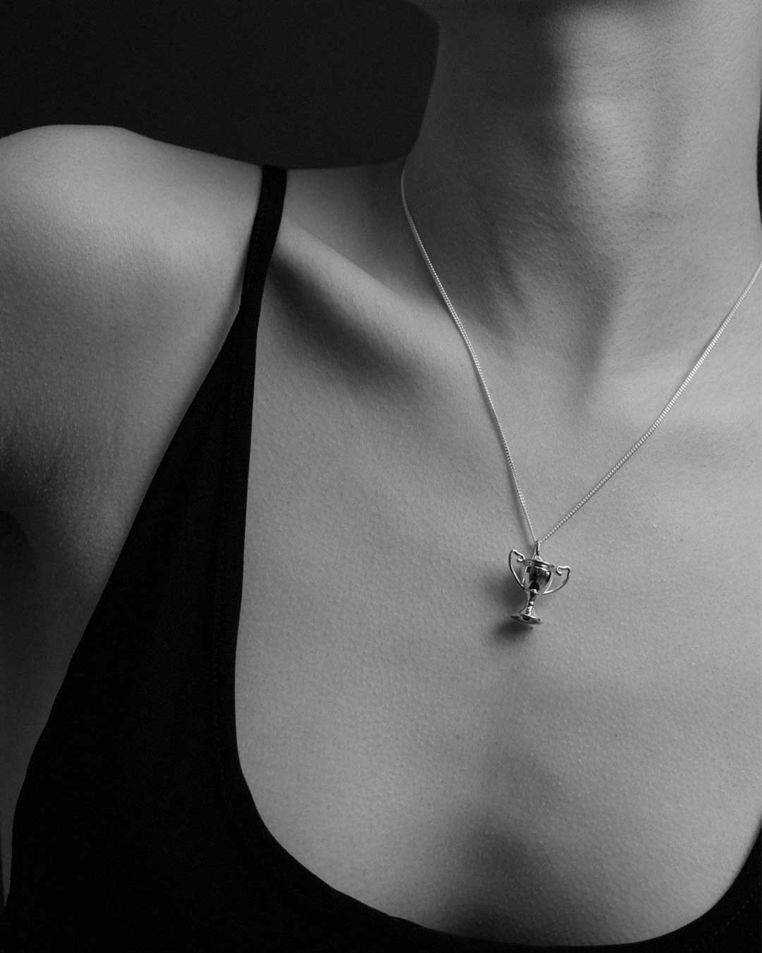 Trophy Charm Necklace | Sterling Silver