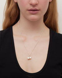 Dice Charm Necklace | Sterling Silver
