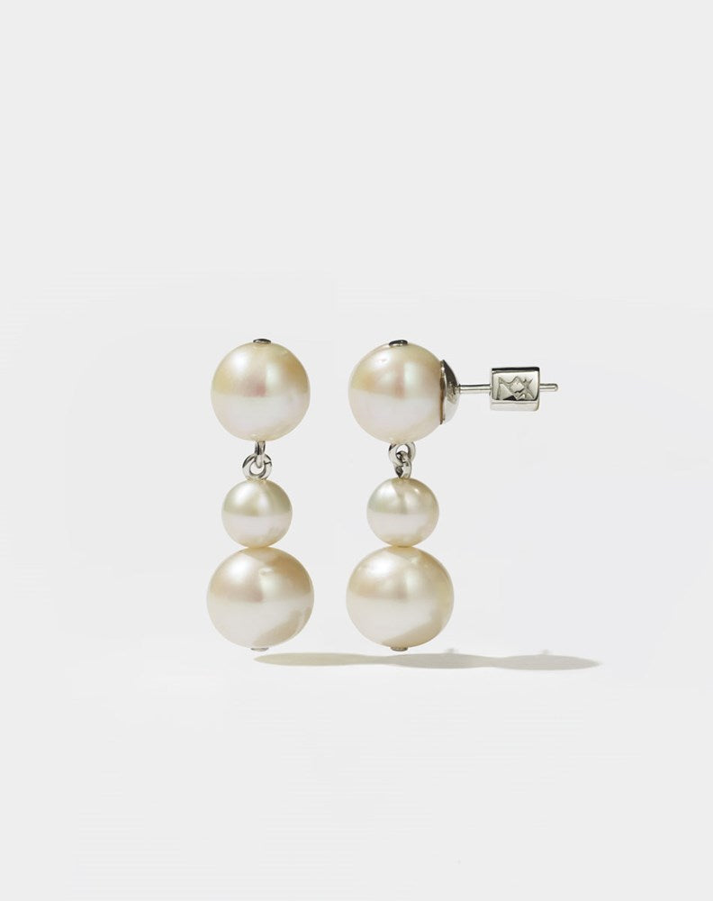Lover Pearl Drop Earrings | Sterling Silver