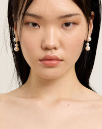 Lover Pearl Drop Earrings | Sterling Silver