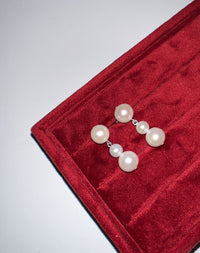 Lover Pearl Drop Earrings | Sterling Silver