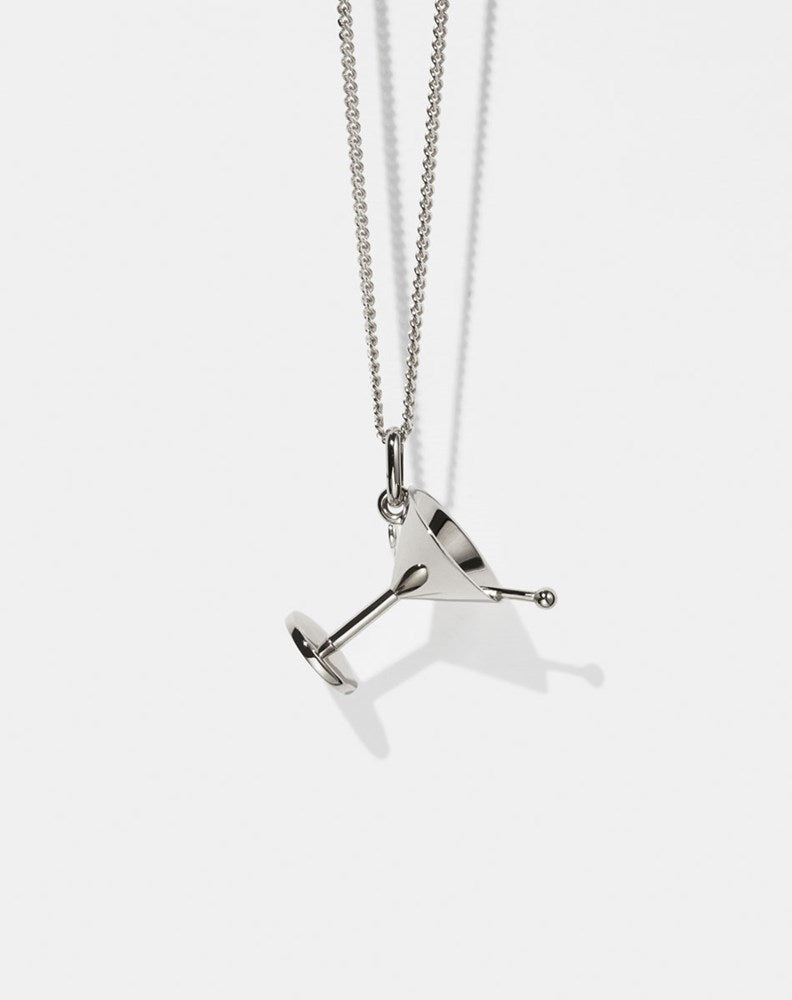 Martini Charm Necklace Set | Sterling Silver