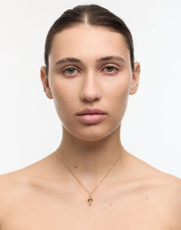 Mushroom Charm Necklace | Sterling Silver