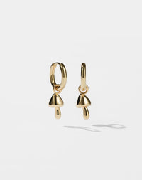 Mushroom Charm Earrings | 23kt Gold Plated