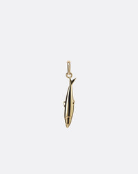 Gold sardine charm