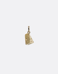 Swiss Cheese Charm | 23kt Gold Plated