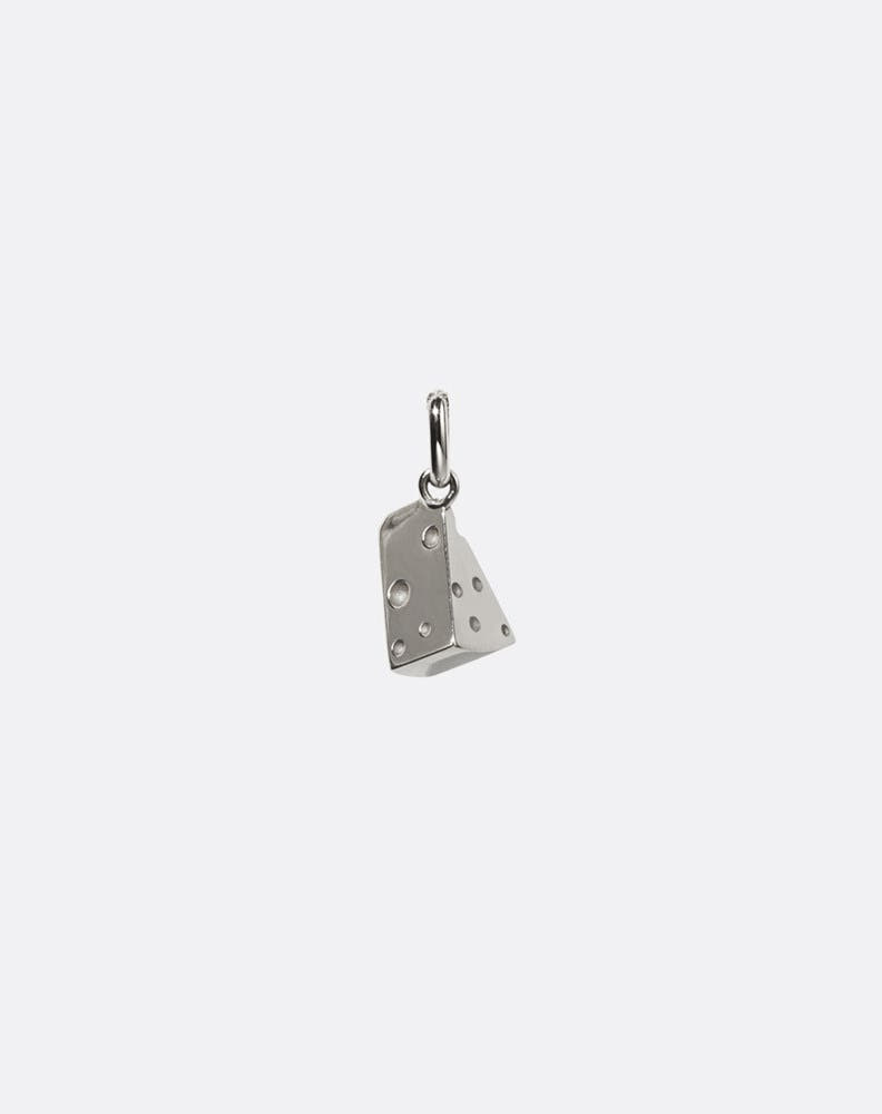 Swiss Cheese Charm | Sterling Silver