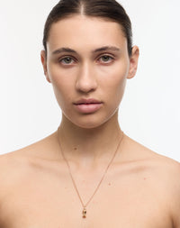 Apple Core Charm Necklace | 9ct Yellow Gold