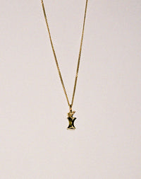 Apple Core Charm Necklace | 9ct Yellow Gold