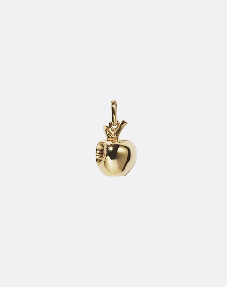 Bitten Apple Charm | 9ct Yellow Gold