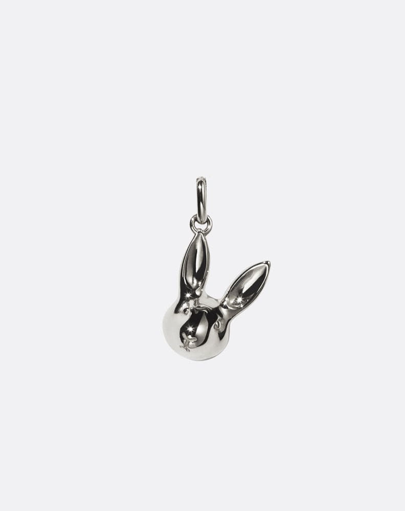 Silver Bunny Rabbit Charm