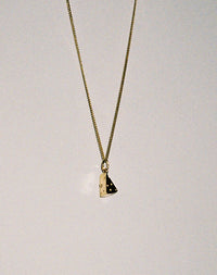 Swiss Cheese Charm Necklace | 23kt Gold Plated