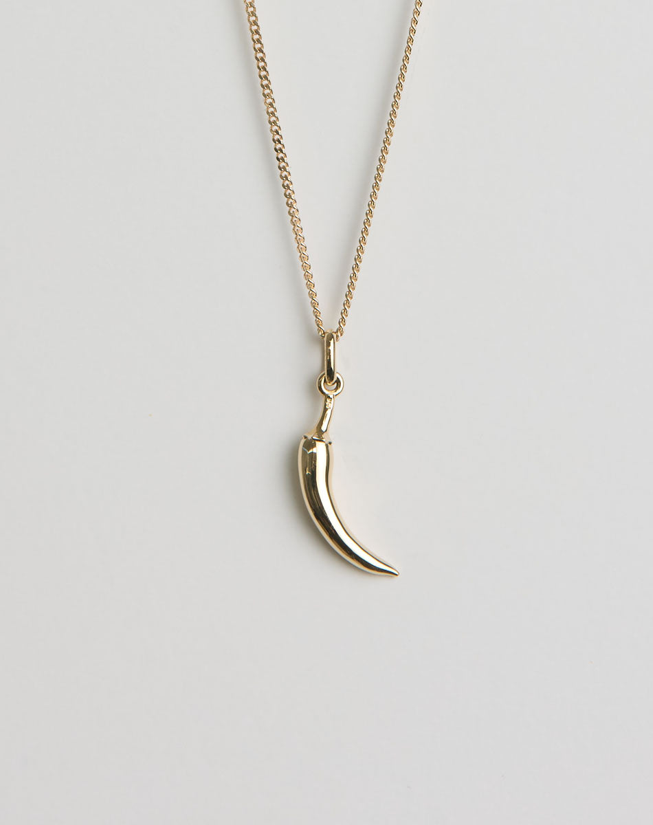 Chilli Charm Necklace | 23k Gold Plated