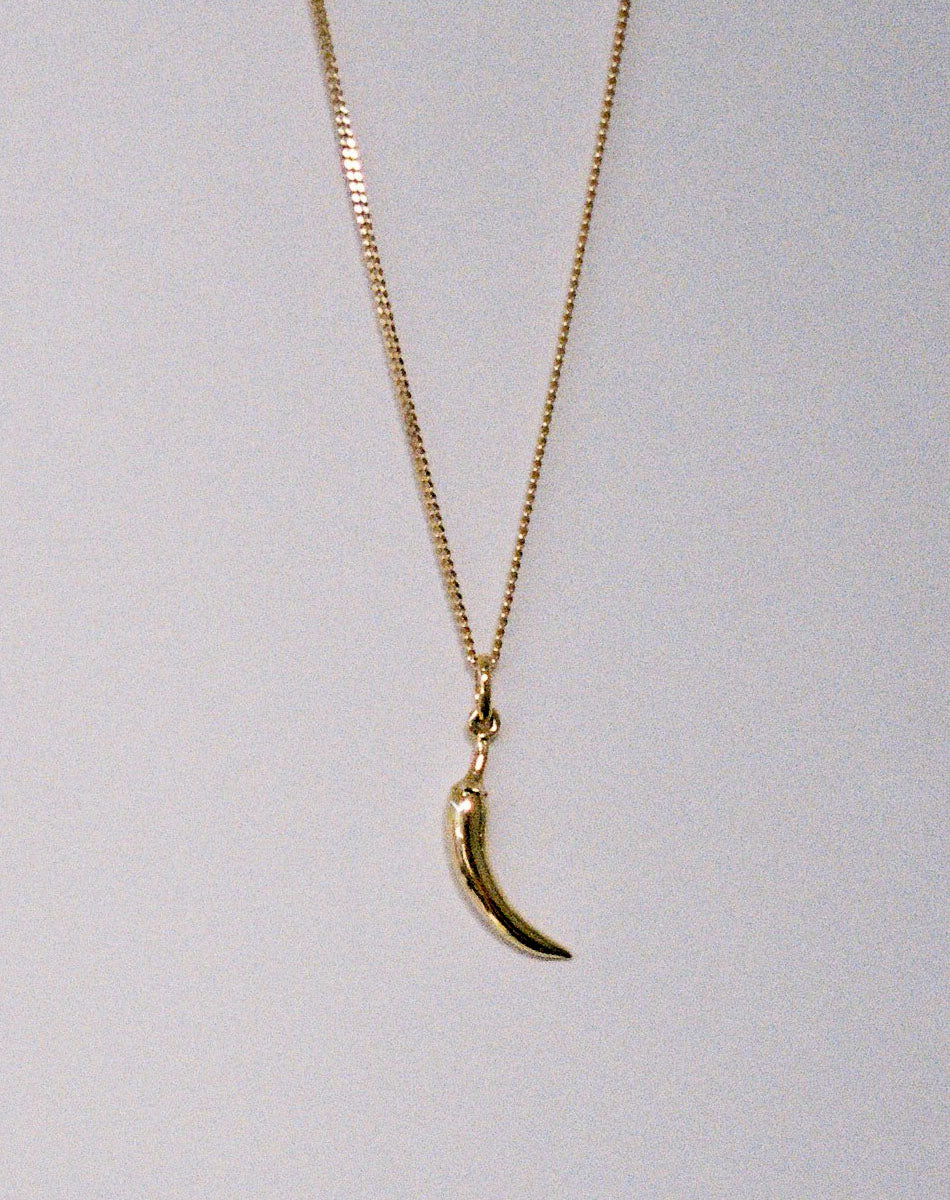 Chilli Charm Necklace | 23k Gold Plated