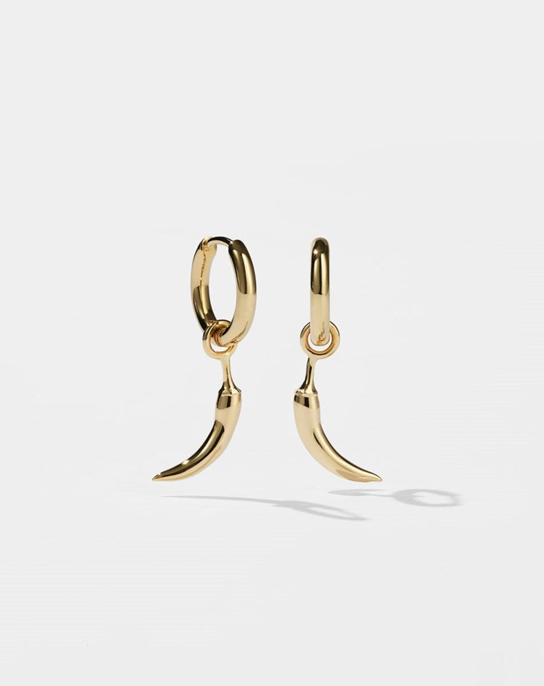 Chilli Charm Earrings | 9ct Yellow Gold