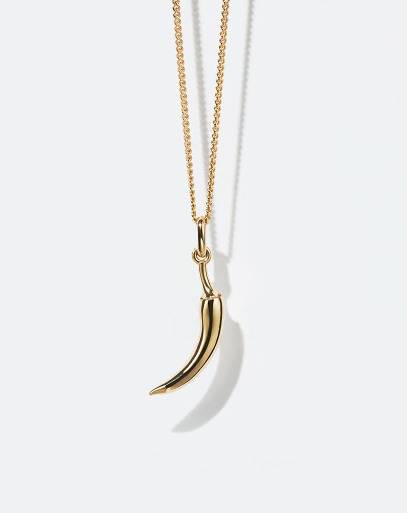 Chilli Charm Necklace | 9ct Yellow Gold