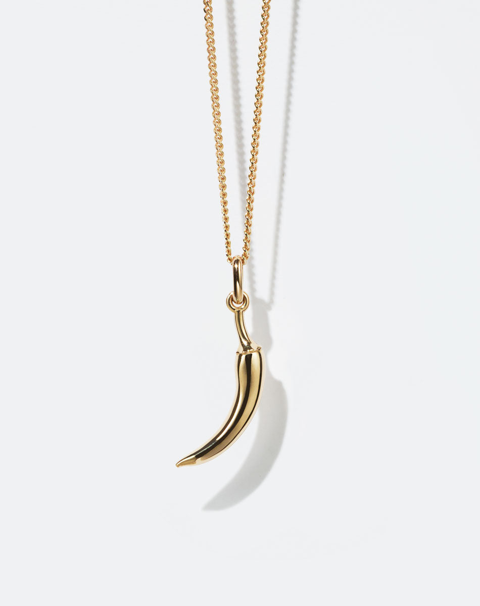 Chilli Charm Necklace | 23k Gold Plated