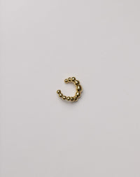 Gold ball ear cuff