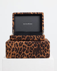Velvet Jewellery Box Small | Leopard