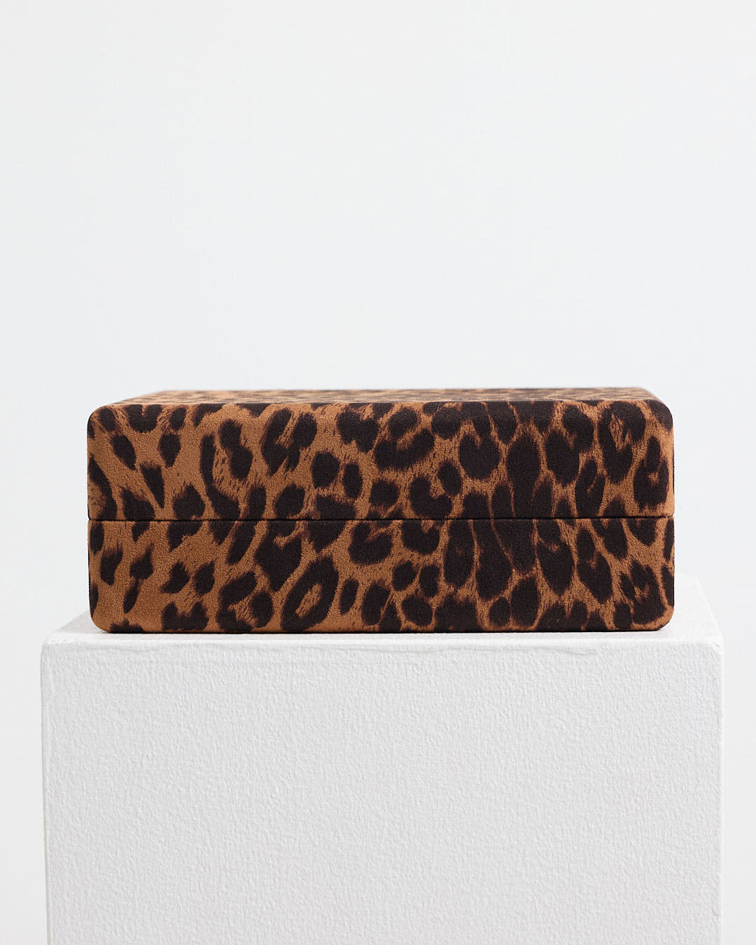 Velvet Jewellery Box Large | Leopard