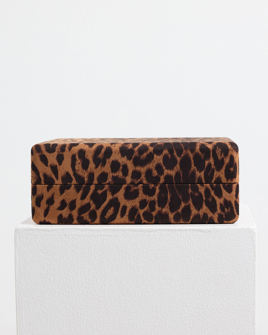 Velvet Jewellery Box Large | Leopard