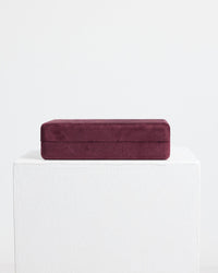 Velvet Jewellery Box Small | Merlot