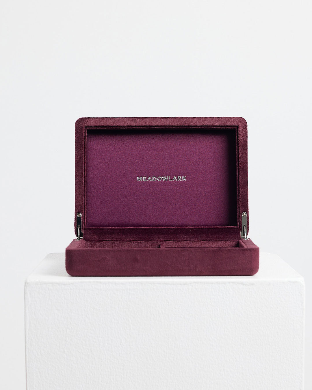 Velvet Jewellery Box Small | Merlot