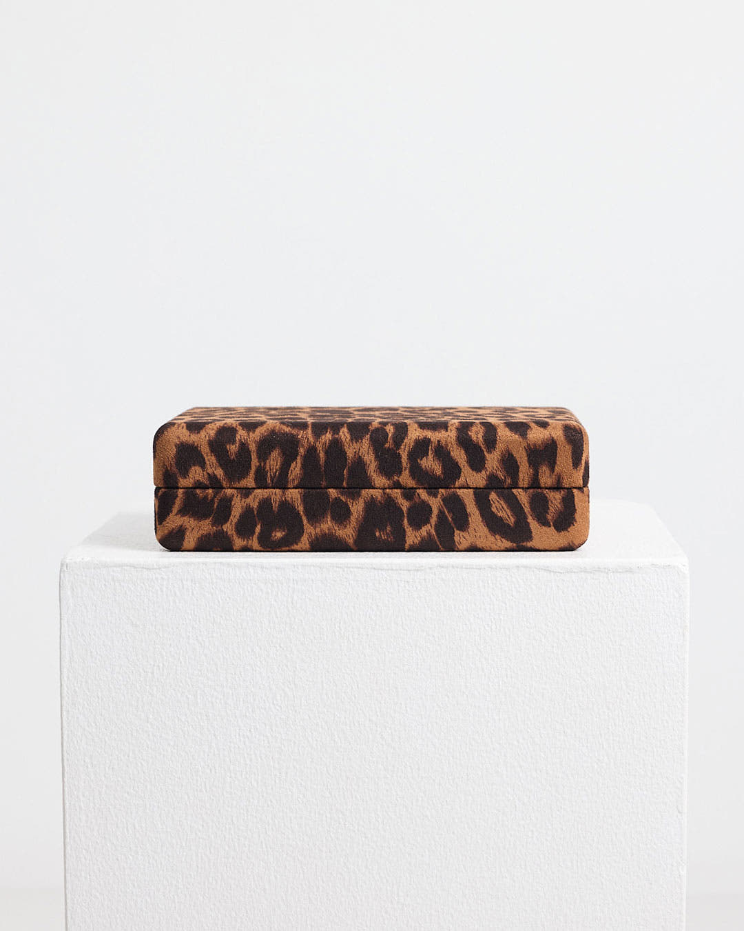 Velvet Jewellery Box Small | Leopard