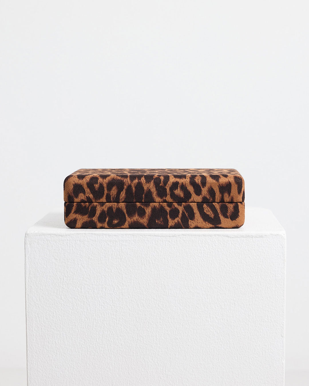 Velvet Jewellery Box Small | Leopard