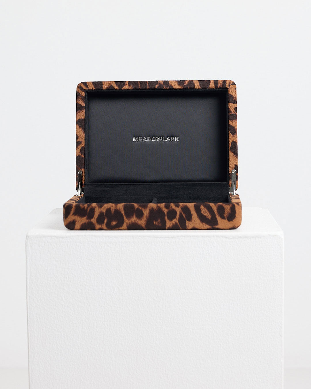 Velvet Jewellery Box Small | Leopard